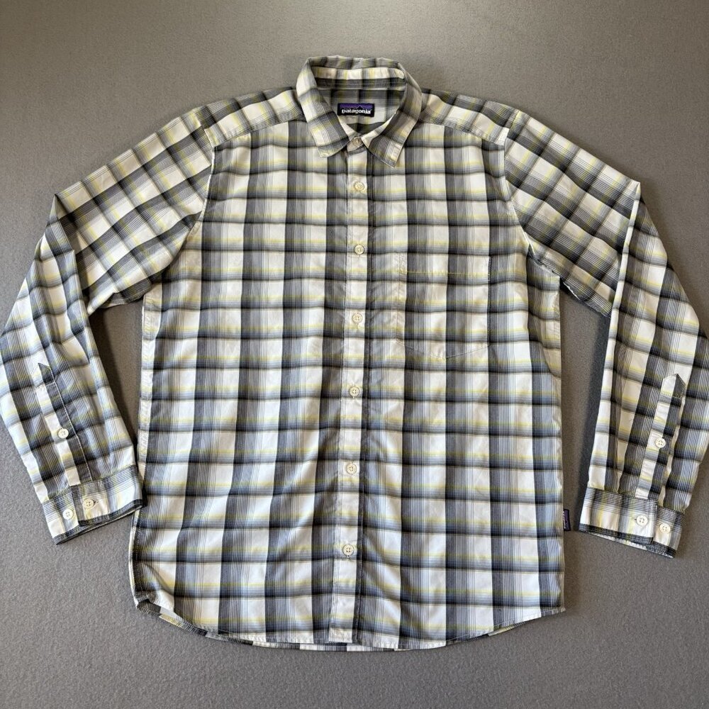Patagonia Mens Long Sleeve‎ Plaid Shirt S Hiking Travel Adventure Gorpcore Trail